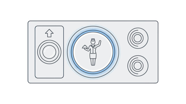 Airplane Overhead Service Panel Icon