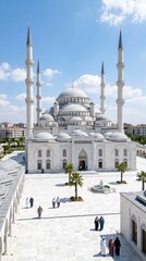 Obraz premium Famous Sheikh Zayed Grand Mosque, Abu Dhabi