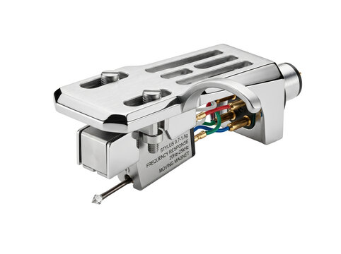 Professional Turntable Stylus Phono Cartridge with Moving Magnet and Chrome Headshell for High Fidelity Vinyl Record Audio Equipment