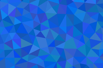 Fototapeta premium Geometric, blue, polygon background, abstract shapes, mosaic pattern