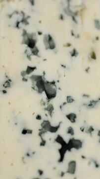 Blue cheeses slice with a noble mold, slider view