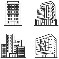 Obraz premium City skyline buildings and skyscrapers
