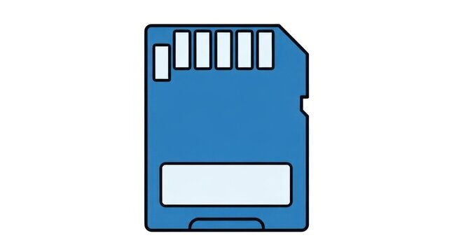 Blue sd card memory storage device