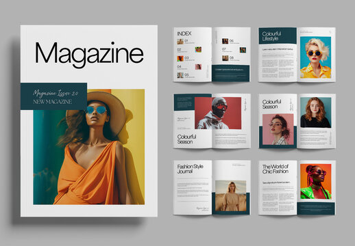 Lifestyle Magazine Layout Template
