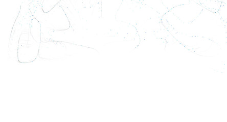 Fototapeta premium Minimalist abstract composition with lines and points, evoking a sense of elegance and si