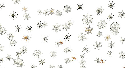 Artistic winter snowflake design background with a white background. Perfect for seasonal greetings © vegefox.com