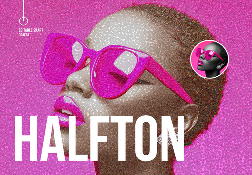 Halfton Photo Effect