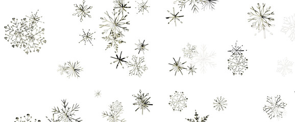 Elegant winter snowflake pattern for festive seasonal greetings and invitations © vegefox.com