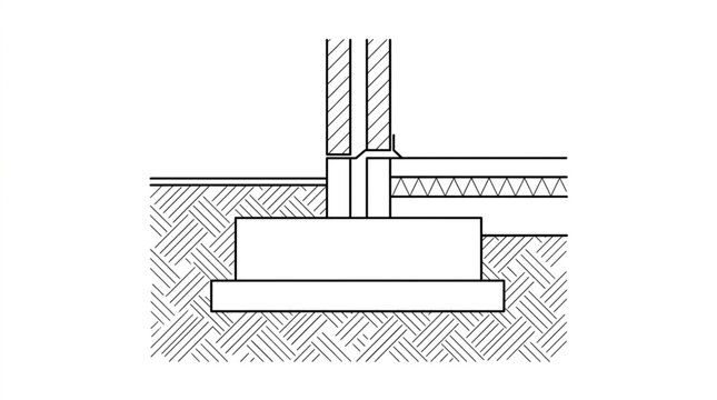 Construction Detail of Concrete Footing and Insulated Floor Junction