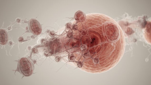Visual Breakdown of Embryo Growth Stages Emphasizing Cellular Changes
