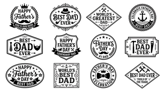 Vintage style decorative button collection set