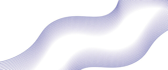dotted wave line pattern light blue halftone undulate net © achtopik