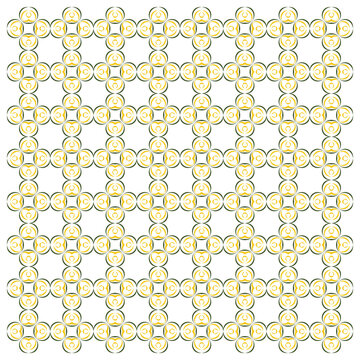Padr&atilde;o ornamental abstrato com elementos florais estilizados em azul escuro e detalhes vermelhos sobre fundo transparente. Composi&ccedil;&atilde;o repetitiva elegante para estampas, tecidos e decora&ccedil;&atilde;o.