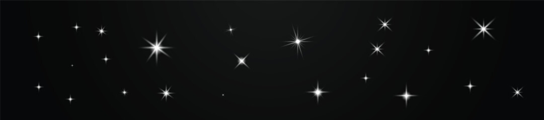 A stunning astronomy scene depicts numerous stars shining brightly in a clear night sky filled with celestial beauty and wonder. © Provir