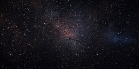 Naklejka premium Starfield space background with cosmic dust and planets