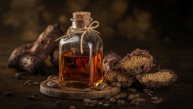 Traditional syrup made from the roots of Carapichea ipecacuanha for health