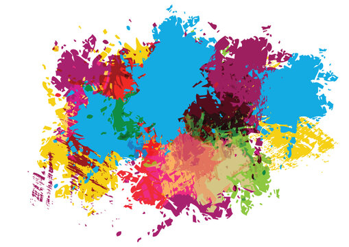 Creative Color Splat and Liquid Drop Texture. Modern Vector Design Element for Background.