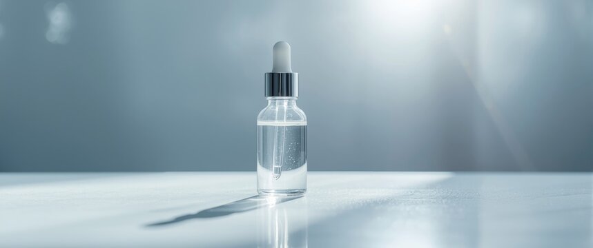 Table scene with eye drop bottles and saline solution highlighting hygiene and vision support