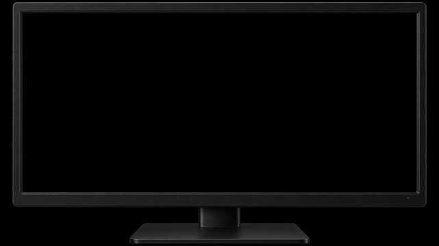 Desktop Monitor Animated Frame Overlay - Horizontal 4K Seamless Loop for Video