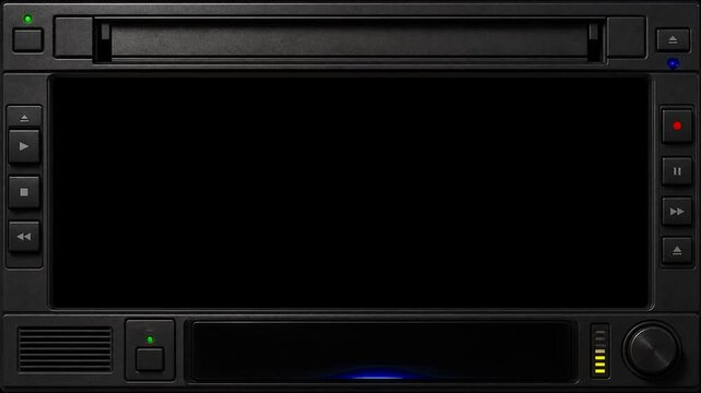 VHS Player Animated Frame Overlay - Horizontal 4K Seamless Loop for Video