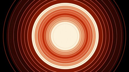 Fototapeta premium A Warm, Circular Radial Gradient Background With Rich Red Tones And Creamy Center. Ideal For Modern Designs And Prints.