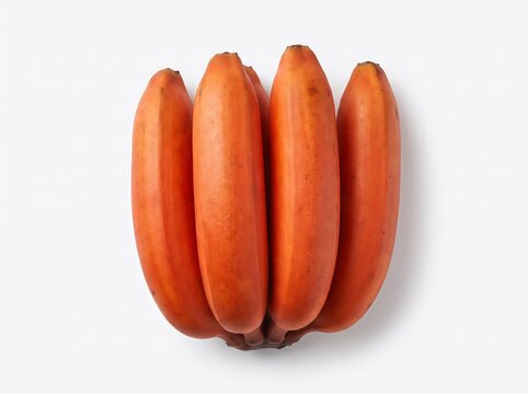 Bunch of ripe bananas on white background