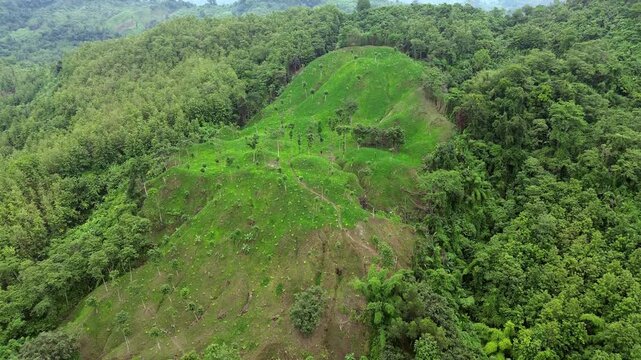 Bandarban Mountain Landscape, Bangladesh - Cinematic Drone Aerial 4K