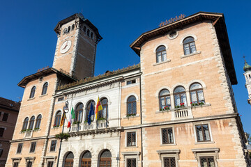 Fototapeta premium asiago a town in the small Dolomites famous for its cheese