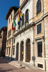 Fototapeta premium asiago a town in the small Dolomites famous for its cheese