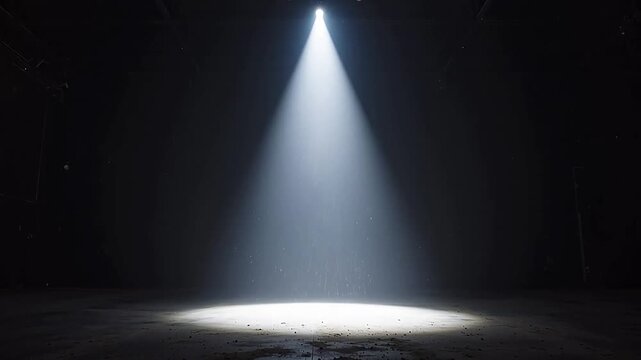 Minimalist Stage: Light and Dust
