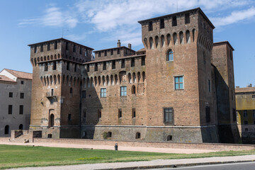 Fototapeta premium mantua the city of Gonzaga, historic center seen from the Mincio