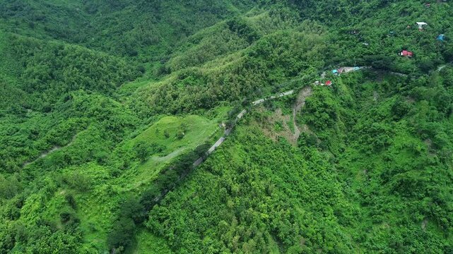 Tropical Mountain Landscape in Bandarban, Bangladesh 