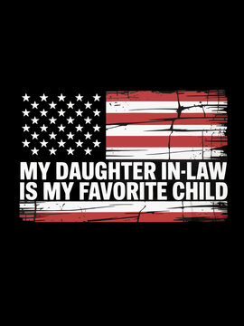 A graphic of the American flag with weathered stripes and stars. Below the flag is a humorous message in bold white text on a black background.