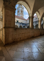 Fototapeta premium Cloister courtyard of the Franciscan monastery in Hvar, Croatia