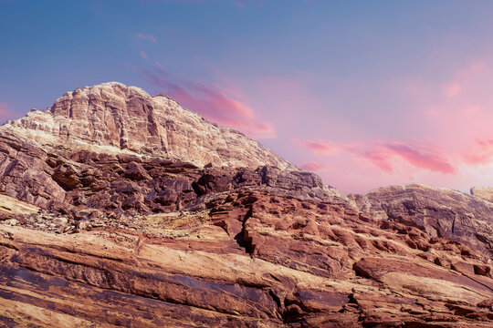 red rocks in the mountains, Beautiful view from the mountain