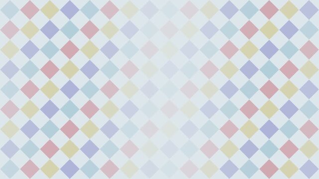 Soft Pastel diamond geometric pattern sweeping loop