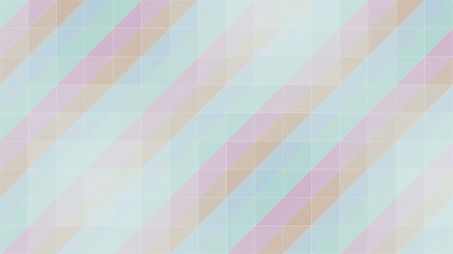 Soft Pastel triangle geometric pattern rippling loop