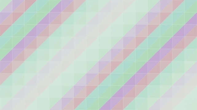 Soft Pastel triangle geometric pattern flowing loop
