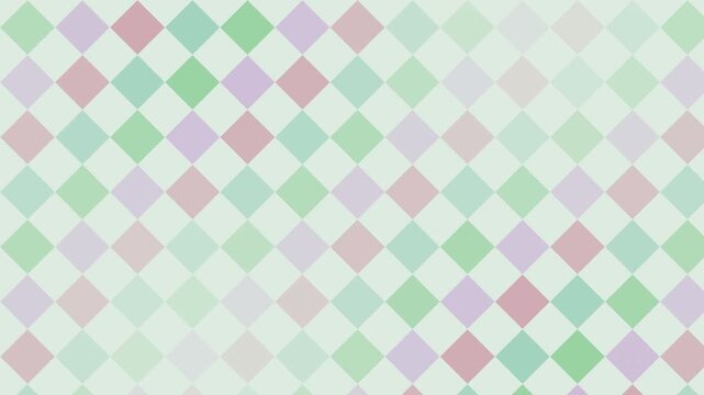 Soft Pastel diamond geometric pattern rippling loop