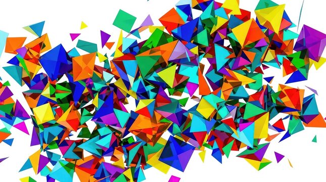 Abstract Fragmented Polygons Viv Gigapixel Standard Scale Perfectlyclear