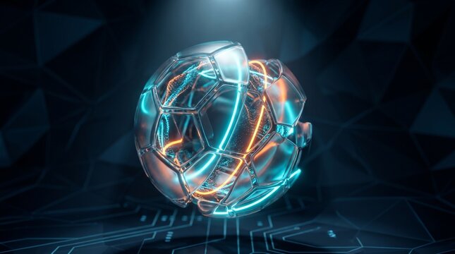 blue glowing sphere