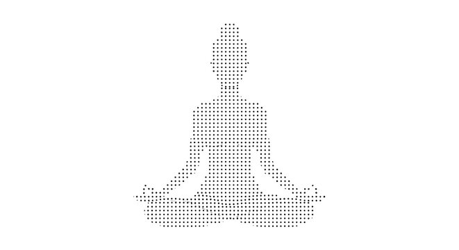 Detailed geometric binary tree structure with dots