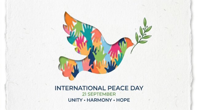 Colorful Peace Dove Illustration