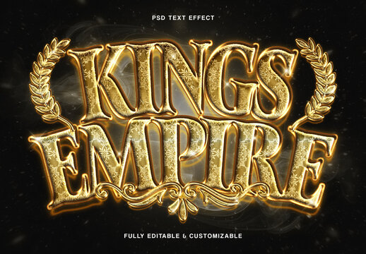 Luxury Gold Royal Metallic Text Effect