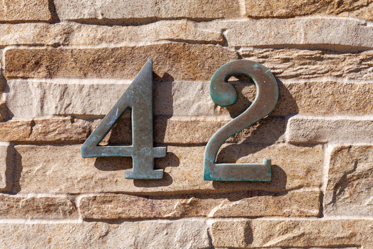 num&eacute;ro 42 d'une adresse de maison