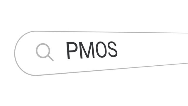PMOS typing animation in browser search bar