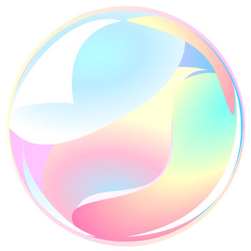 vector illustration of pastel bubble