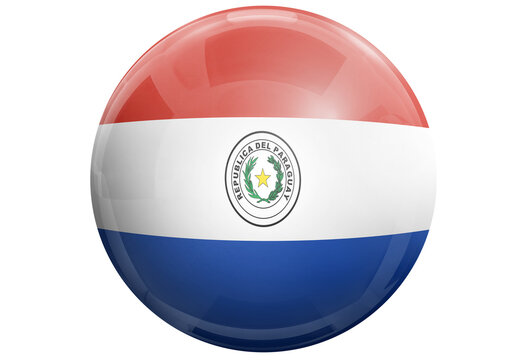 flag element shiny isolated button sphere paraguay patriotism glossy world web png transparent country symbol
