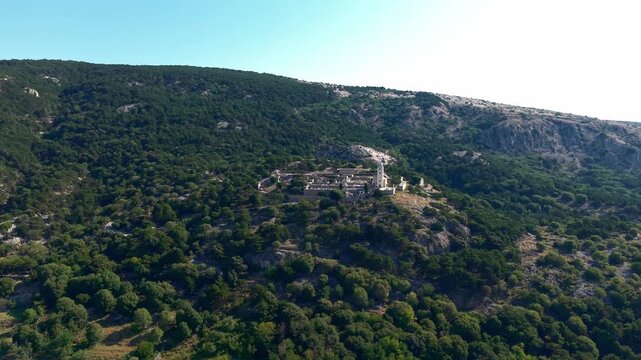 Church of St. John the Baptist overlooking Ba&scaron;ka and the Adriatic Sea on Krk Island, Croatia