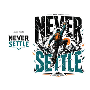 vector illustration of a man with a banner